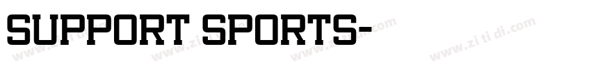Support Sports字体转换